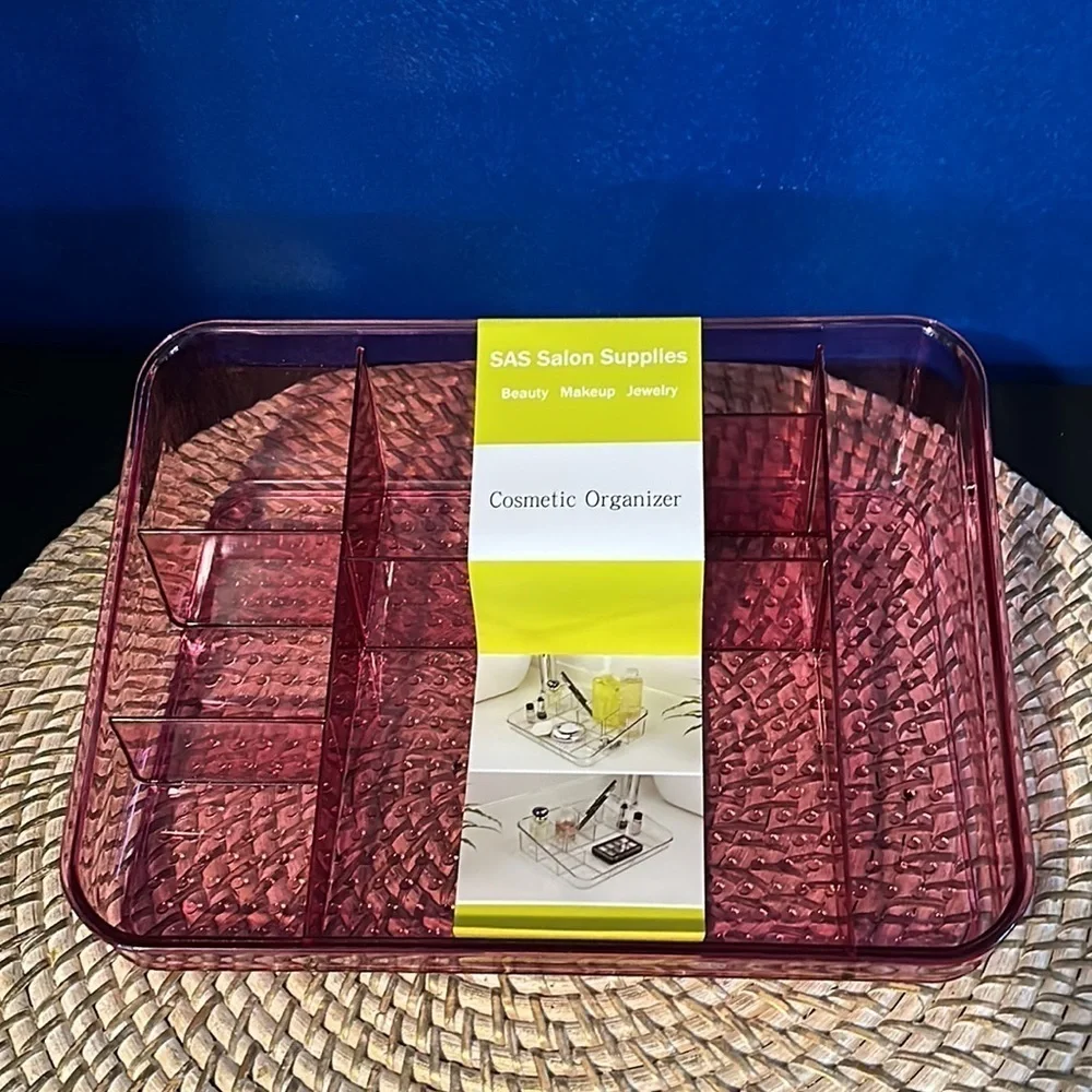 New in Box SAS Salon Supplies Just the Grips Pink Cosmetic Organizer - Picture 4 of 4